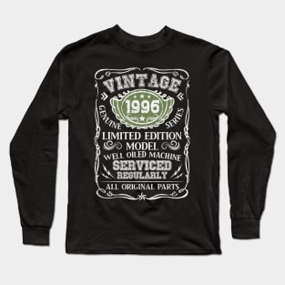 Vintage Made in 1996 27th Bithday GIft 27 Years Old Birthday Long Sleeve T-Shirt